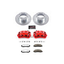 PowerStop Z36 Truck and SUV Ceramic Brake Pad, Drilled & Slotted Rotor, and Cali