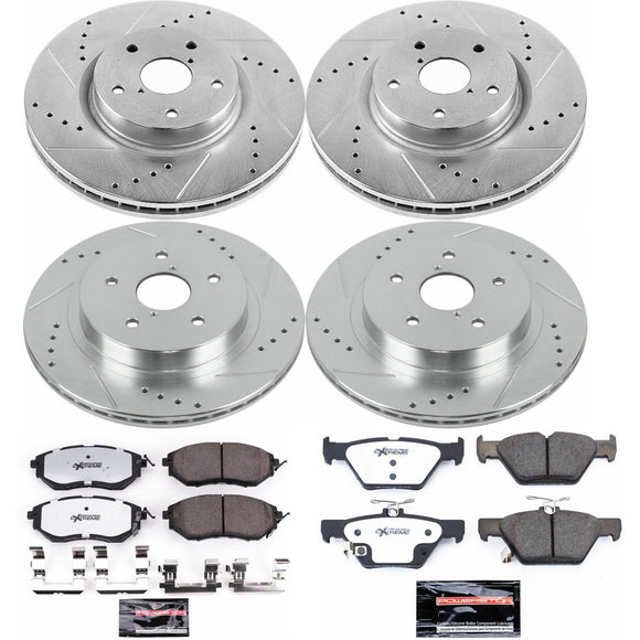 PowerStop Z26 Street Performance Ceramic Brake Pad and Drilled & Slotted Rotor K