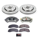 PowerStop OE Stock Replacement Low-Dust Ceramic Brake Pad, Rotor and Caliper Kit