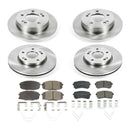 PowerStop OE Stock Replacement Low-Dust Ceramic Brake Pad and Rotor Kit