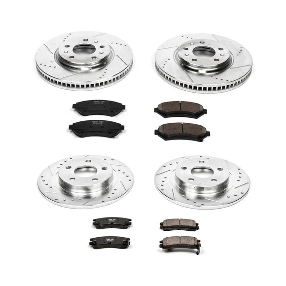 PowerStop Z23 Daily Driver Carbon-Fiber Ceramic Brake Pad and Drilled & Slotted