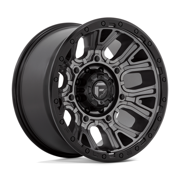 20x10 Fuel Off-Road D825 Traction Matte Gunmetal Black Ring 8x170 ET-18 Wheel