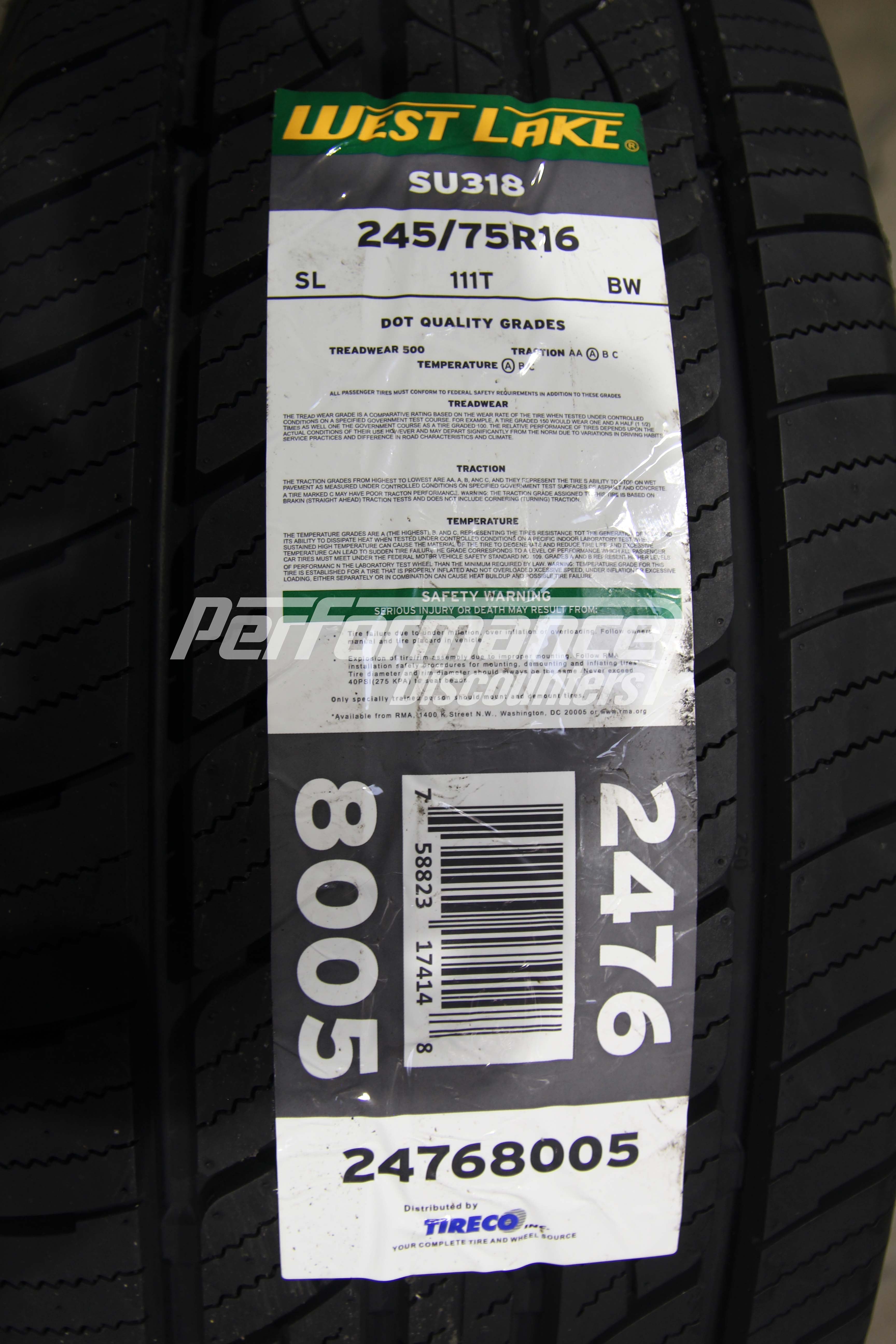 Westlake SU318 Tire(s) 245/75R16 111T BSW SL 245/75-16 75R 16 2457516