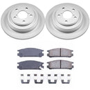 PowerStop Genuine Geomet Coated Rotor and Low-Dust Ceramic Brake Pad Kit