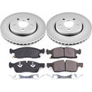 PowerStop Genuine Geomet Coated Rotor and Low-Dust Ceramic Brake Pad Kit