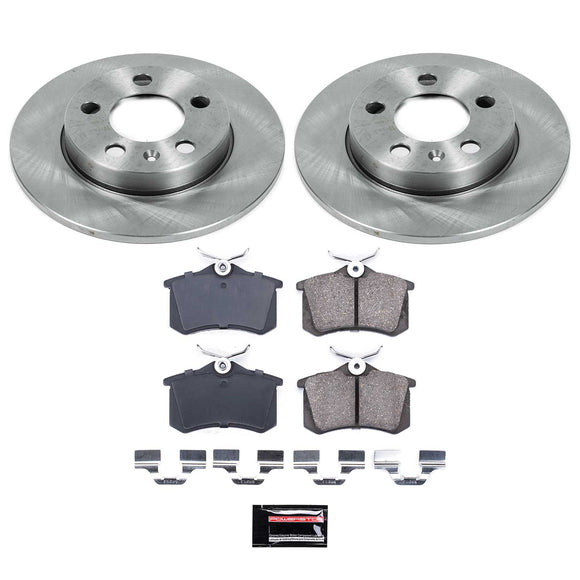 PowerStop OE Stock Replacement Low-Dust Ceramic Brake Pad and Rotor Kit