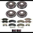 PowerStop OE Stock Replacement Low-Dust Ceramic Brake Pad and Rotor Kit