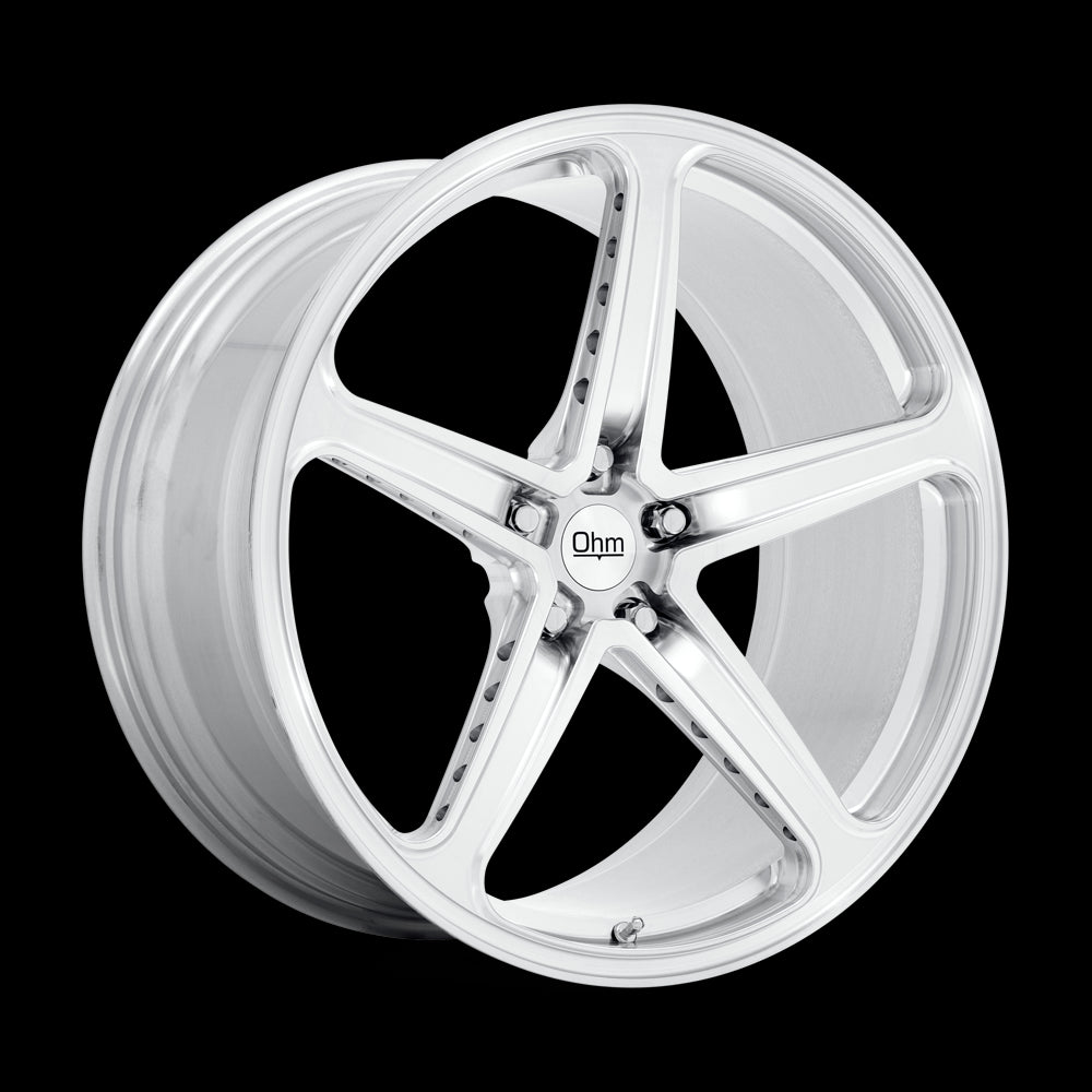 22X10 OHM AMP Silver Machined 5X120 ET32 wheel/rim