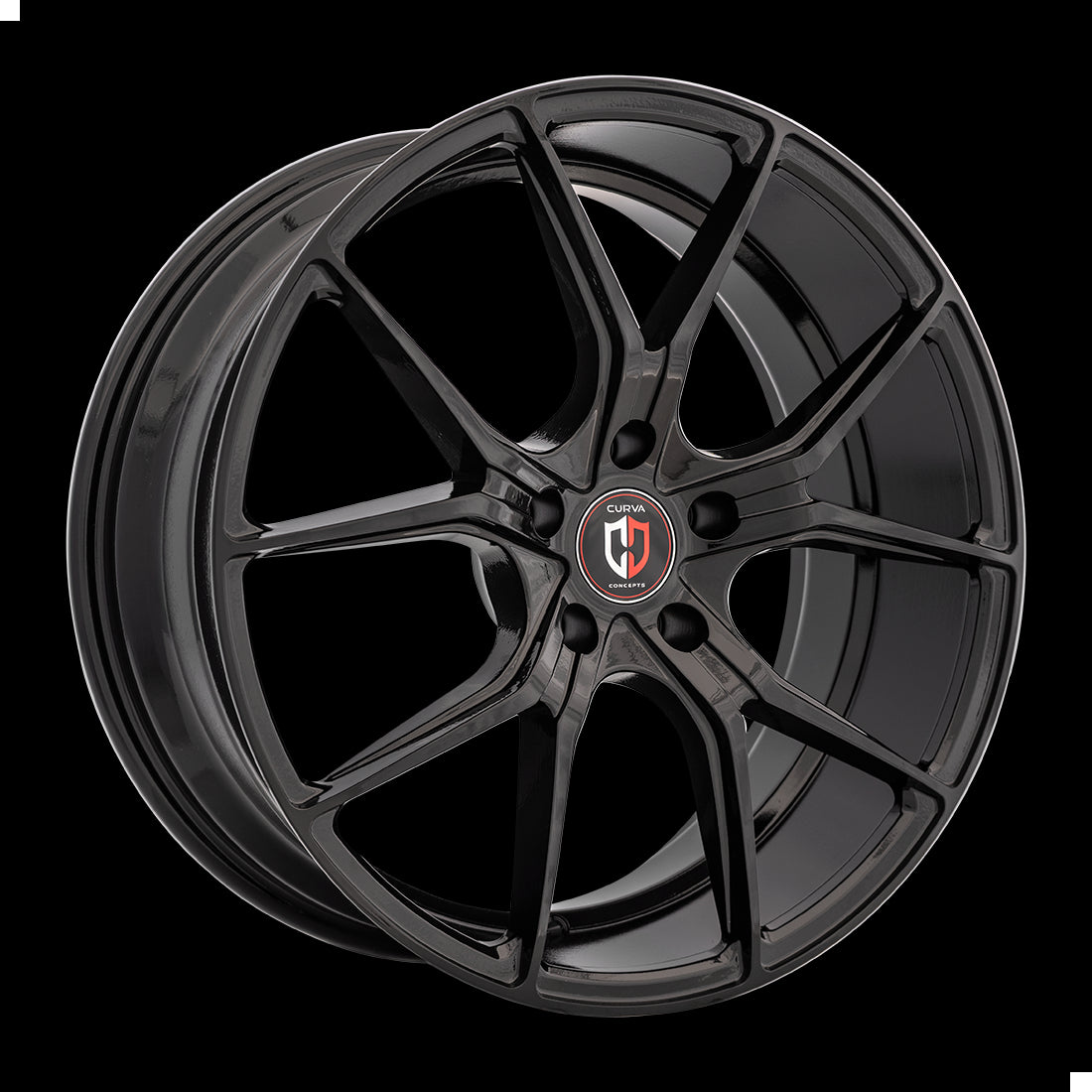 19x8.5 Curva C42 Gloss Black 5x114.3 ET35 wheel/rim