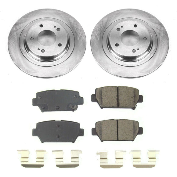 PowerStop OE Stock Replacement Low-Dust Ceramic Brake Pad and Rotor Kit