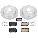PowerStop Genuine Geomet Coated Rotor and Low-Dust Ceramic Brake Pad Kit