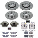 PowerStop OE Stock Replacement Low-Dust Ceramic Brake Pad, Rotor and Caliper Kit
