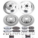 PowerStop Z36 Carbon-Fiber Ceramic Brake Pad with Drilled and Slotted Rotor Kit