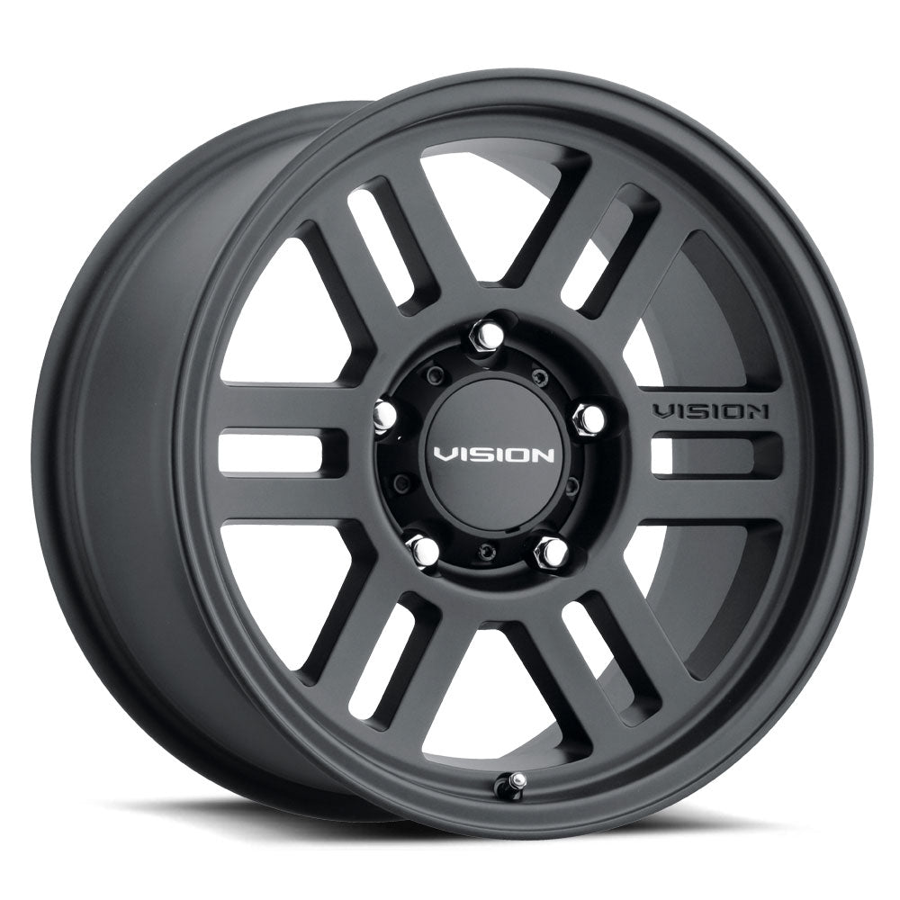 Vision 355 Overland Satin Black 16X6.5 6x130 ET45 wheel