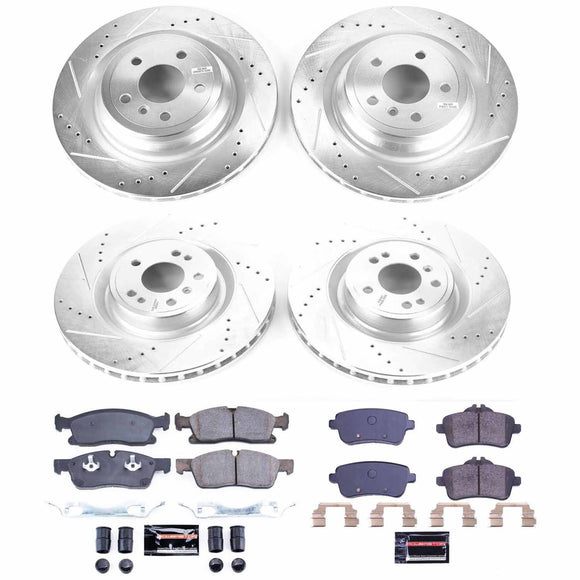 PowerStop Z23 Daily Driver Carbon-Fiber Ceramic Brake Pad and Drilled & Slotted