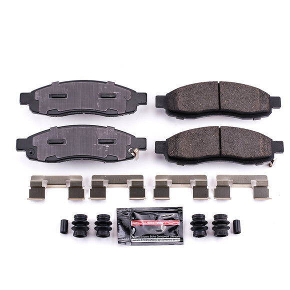 PowerStop Z23 Evolution Sport Carbon-Fiber Brake Pads With Hardware
