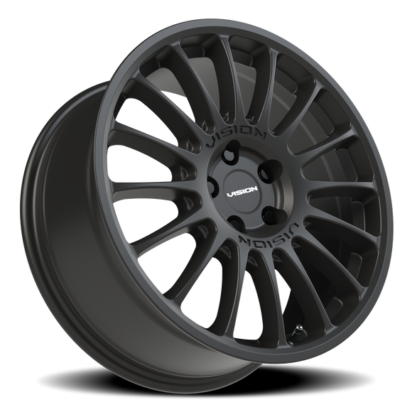 18x8 Vision 477 Monaco Satin Black 5x115 ET38 Wheel Rim