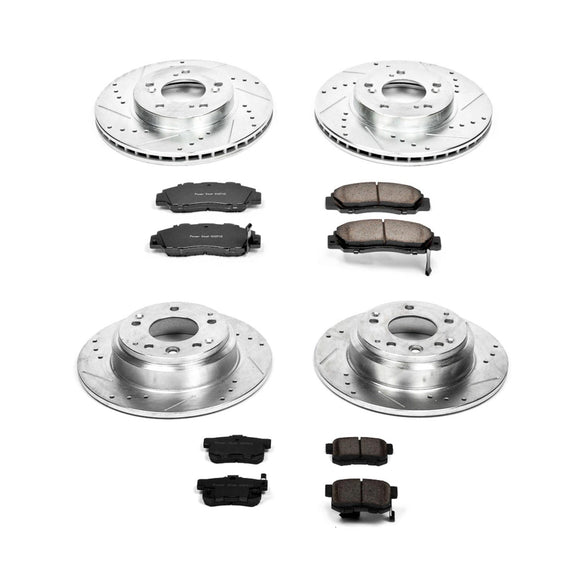 PowerStop Z23 Daily Driver Carbon-Fiber Ceramic Brake Pad and Drilled & Slotted