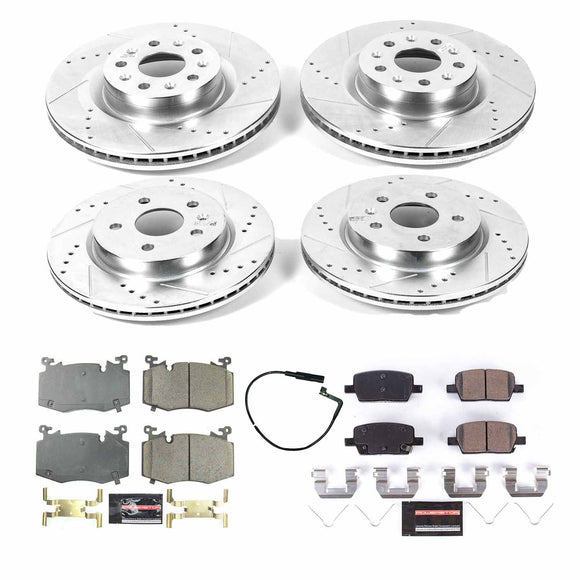 PowerStop Z23 Daily Driver Carbon-Fiber Ceramic Brake Pad and Drilled & Slotted