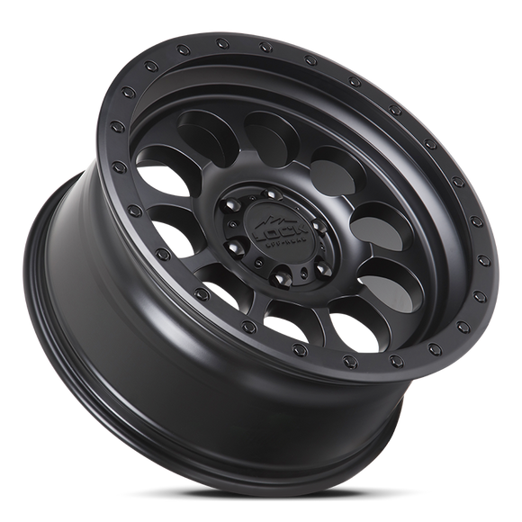 20x9 Lock Off-Road .50 CAL Matte Black Ring 6x139.7 6x5.5 ET-12 Wheel Rim