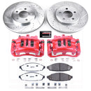 PowerStop Z26 Street Performance Ceramic Brake Pad, Drilled Slotted Rotor, and C