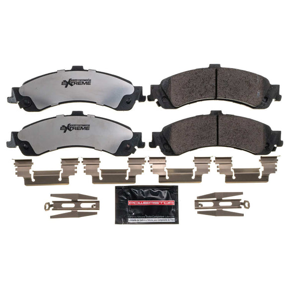 PowerStop Z36 Truck And Tow Carbon-Fiber Ceramic Brake Pads With Hardware