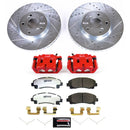 PowerStop Z26 Street Performance Ceramic Brake Pad, Drilled Slotted Rotor, and C
