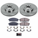 PowerStop OE Stock Replacement Low-Dust Ceramic Brake Pad and Rotor Kit