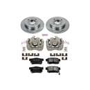 PowerStop OE Stock Replacement Low-Dust Ceramic Brake Pad, Rotor and Caliper Kit
