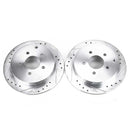 PowerStop Evolution Drilled Slotted Rotors Pair Rear For Pontiac Aztek