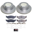 PowerStop Genuine Geomet Coated Rotor and Low-Dust Ceramic Brake Pad Kit