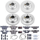 PowerStop Genuine Geomet Coated Rotor and Carbon-Fiber Ceramic Brake Pad Kit