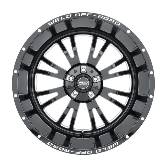 20x12 WELD Off-Road Slingblade Black Milled 8x165.1 ET-44 CB125.1 Wheel Rim