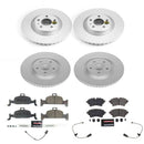 PowerStop Genuine Geomet Coated Rotor and Carbon-Fiber Ceramic Brake Pad Kit