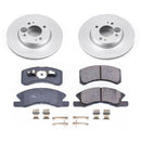 PowerStop Genuine Geomet Coated Rotor and Low-Dust Ceramic Brake Pad Kit