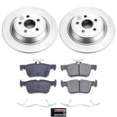 PowerStop Genuine Geomet Coated Rotor and Low-Dust Ceramic Brake Pad Kit