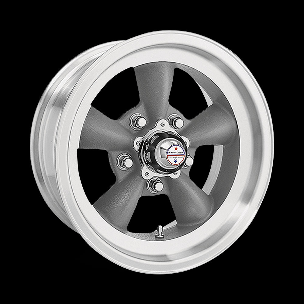 15x6 American Racing Torq Thrust D Gray Wheel/Rim 5x114.3 15-6 5-114.3 ET4 - 0