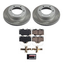PowerStop Semi-Coated Rotor and Low-Dust Ceramic Brake Pad Kit