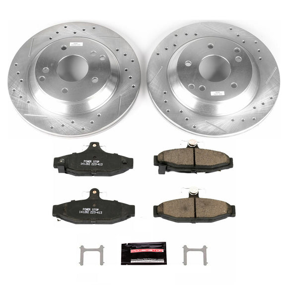 PowerStop Z23 Daily Driver Carbon-Fiber Ceramic Brake Pad and Drilled & Slotted