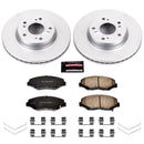 PowerStop Genuine Geomet Coated Rotor and Low-Dust Ceramic Brake Pad Kit