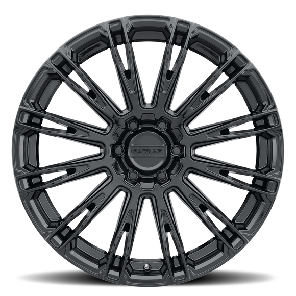 22x9.5 Raceline 802GB Ascent Gloss Black 6x139.7 ET20 CB106.1 Wheel