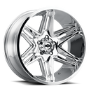 20x12 Vision 363 Razor Chrome Wheel 6x139.7 ET-51 CB106.2