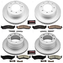 PowerStop Genuine Geomet Coated Rotor and Low-Dust Ceramic Brake Pad Kit