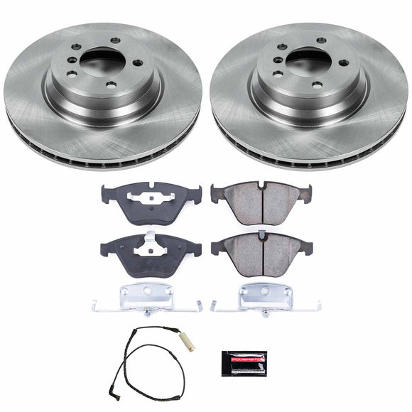 PowerStop OE Stock Replacement Low-Dust Ceramic Brake Pad and Rotor Kit