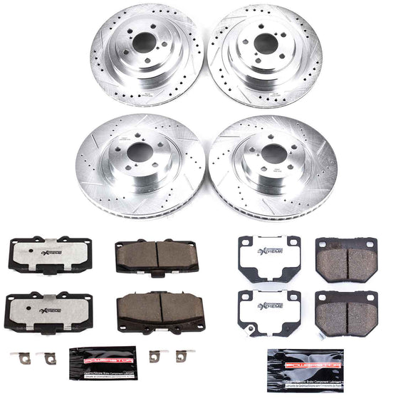 PowerStop Z26 Street Performance Ceramic Brake Pad and Drilled & Slotted Rotor K
