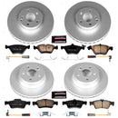 PowerStop Genuine Geomet Coated Rotor and Carbon-Fiber Ceramic Brake Pad Kit
