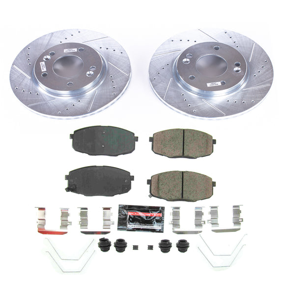 PowerStop Z23 Daily Driver Carbon-Fiber Ceramic Brake Pad and Drilled & Slotted