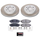 PowerStop Semi-Coated Rotor and Low-Dust Ceramic Brake Pad Kit