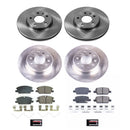 PowerStop OE Stock Replacement Low-Dust Ceramic Brake Pad and Rotor Kit