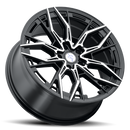 20x9 Sapphire Luxury Alloys SX07-07 Gloss Black Machined 5x120 ET35 CB73 Wheel